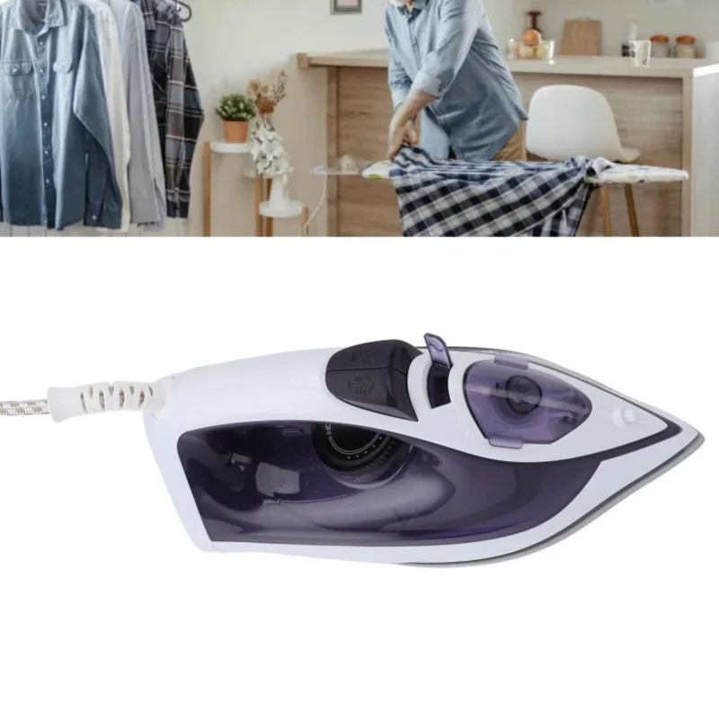 1600W  Steam Iron for Clothes Microsteam Holes 210ml Water Tank Dry Wet Ironing Machine for Home Travel 220V EU Plug
