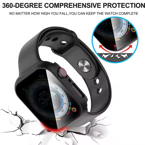 Glass+Cover For Apple Watch case 46mm 44mm 40mm 41mm 45mm 49mm 42mm Screen Protector iWatch serie Ultra 9 8 7 6 SE 5 10 42/46mm - Image 4