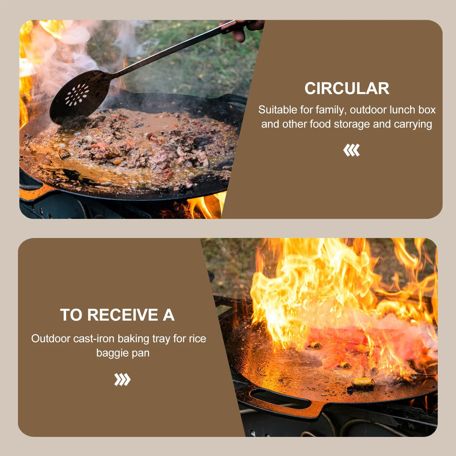 

Cast Iron Skillet Bag Portable Bakeware Storage Pouch Thick Oxford Cloth Waterproof Outdoor Camping Supply Frying Pan