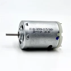 RS-385SA-2176/2175 Motor DC 18V-36V 24V High Speed Micro Round 27.5mm 385 Electric Motor for Hot Gun Hair Dryer Vacuum Cleaner