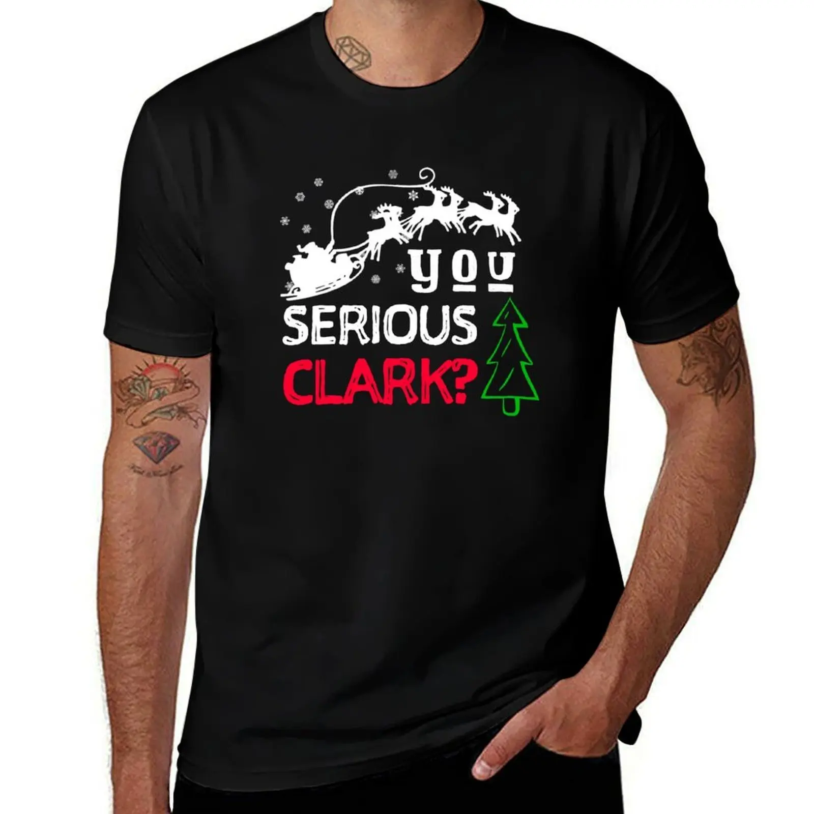 T-shirt de Noël Are you Serious Clark, le plus vendu, décontracté, tendance, streetwear