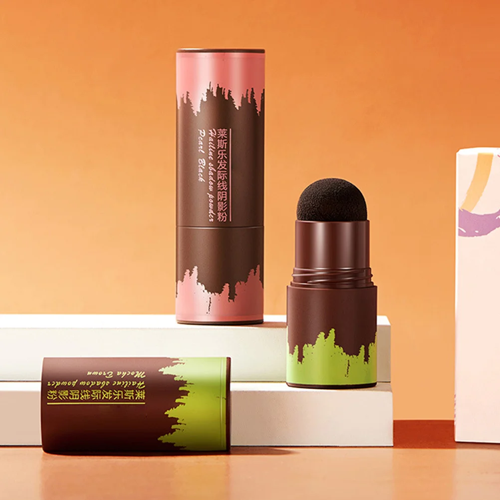 

2Pcs Hairline Shadow Powder Concealer Root Dying Sponge Pen for Thinning Areas Eyebrow Nose Makeup Hair Shading Sponge Pen