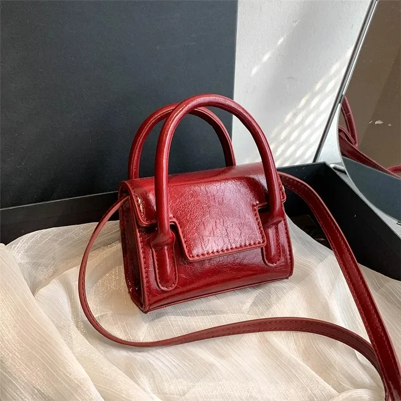 Tas Persegi Retro Tas Tangan Wanita Tas Lipstik Tas Tangan Selempang Musim Gugur Musim Dingin Faionable Tas Sle Korea