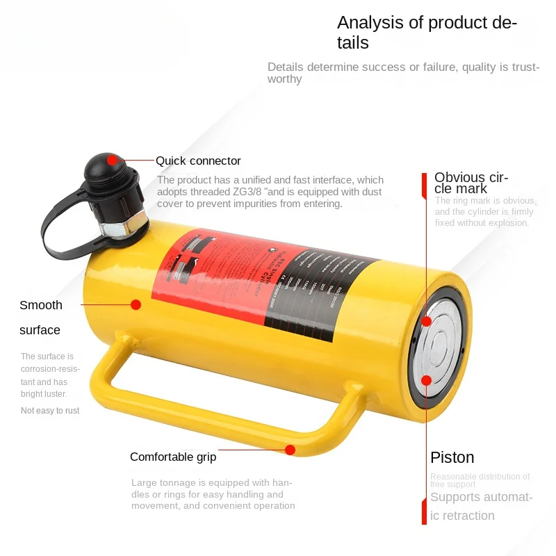 

Separating Hydraulic Jack 10 T20t30t50t100 T Split Qianjinding Horizontal Ultra-Thin Hydraulic Cylinder