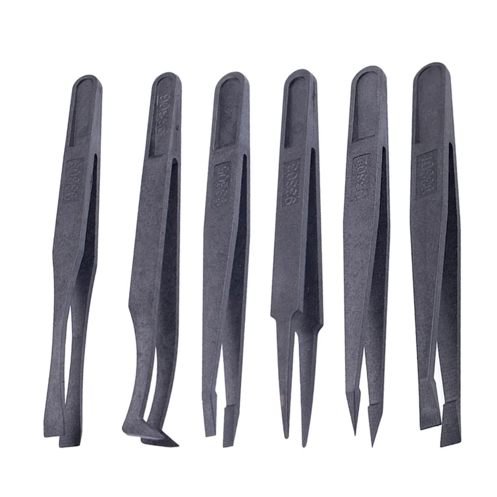 1Pc Anti-Static Carbon Fiber Tweezers Precision Maintenance Industrial Repair Tool Hand Tool Replacement Accessories Multitool