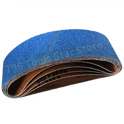 5PCS 915x100mm Blue Abrasive Sanding Belt 40-P400 Grits Zirconium Corundum Sanding Belts for Bench Sander,Knife Sharpening,Metal