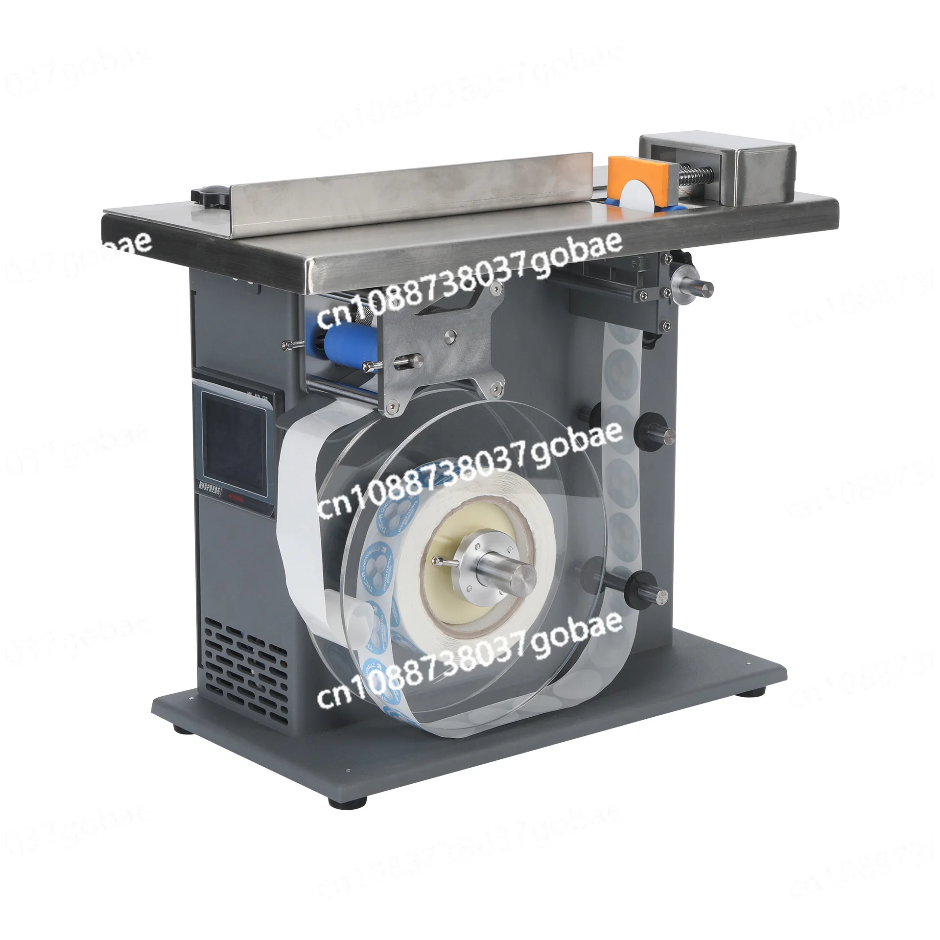 

Автоматическая этикетировочная машина, машина для маркировки прозрачных круглых этикеток под прямым углом