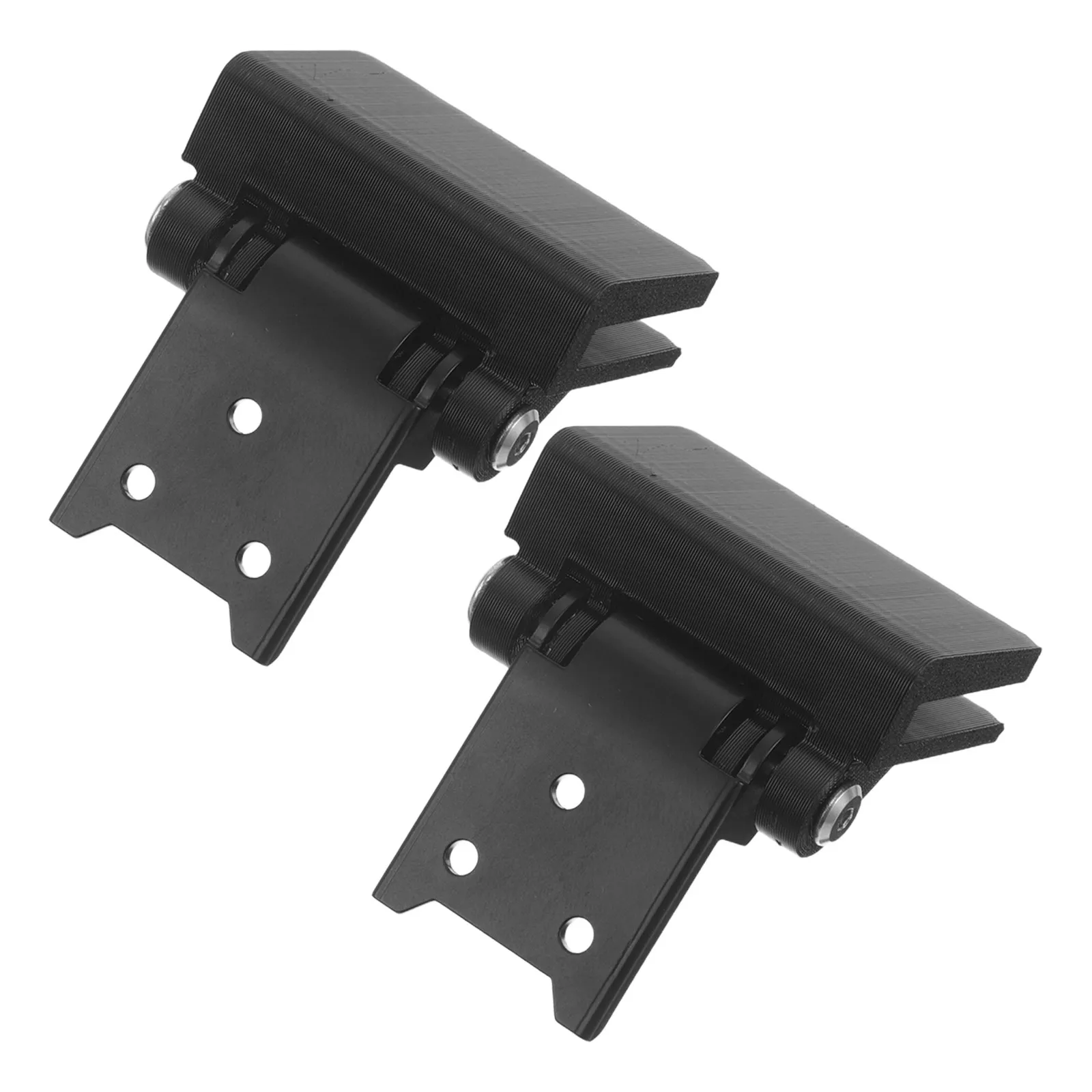 2Pcs Black Plastic Turntable Dust Cover Hinges Universal Replacement Smooth Lid Movement Record Player Parts Audio Hardware