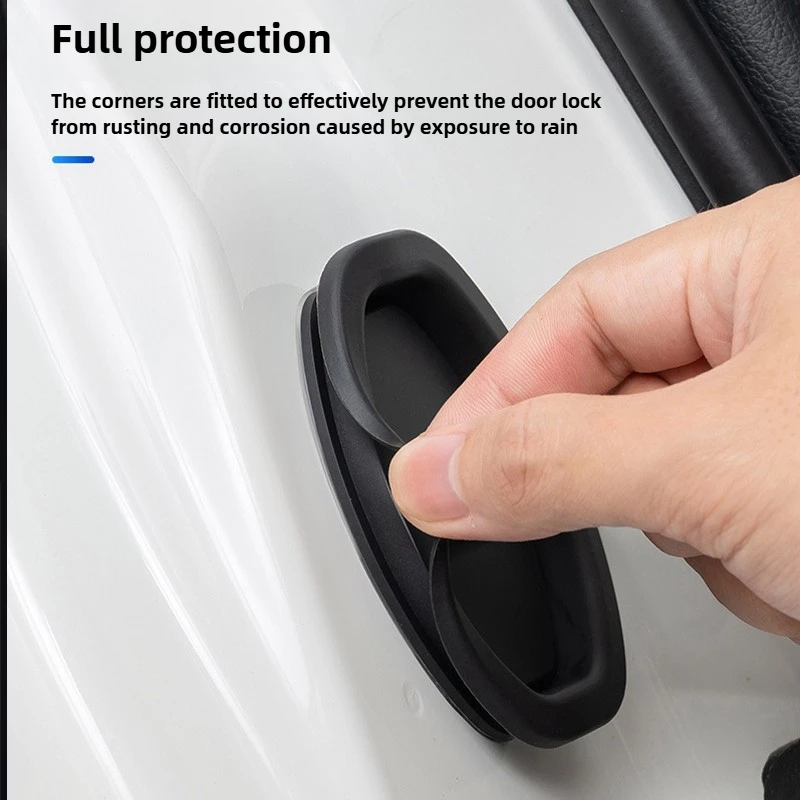 Fit Geely Monjaro Coolray Emgrand EC7 Okavango 4Pcs Extendable Silicone Car Door Lock Covers Protection Accessories