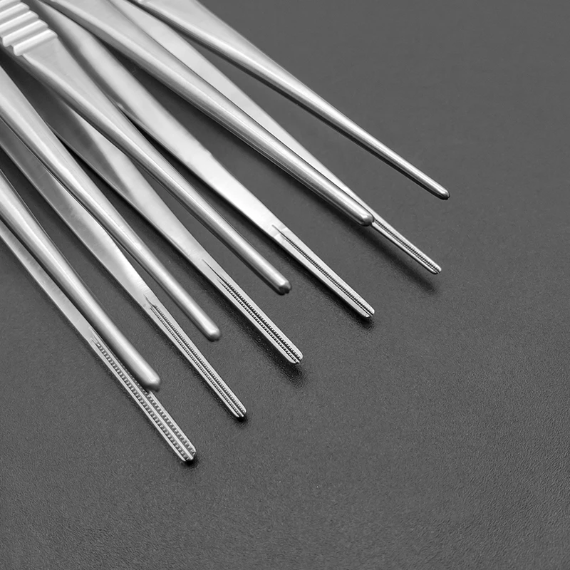 Wklęsło-wypukłe zęby Drobne mikroskopijne kleszcze sercowo-naczyniowe Kleszcze kardiologiczne Kleszcze do tkanek