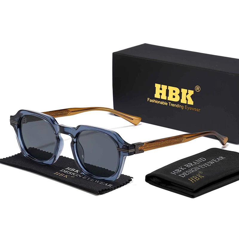 

HBK Vintage Punk Men New Sunglasses Brand Design Small Frame Sun Glasses Party Travel Fashion Glasses Gift Ideal Choice