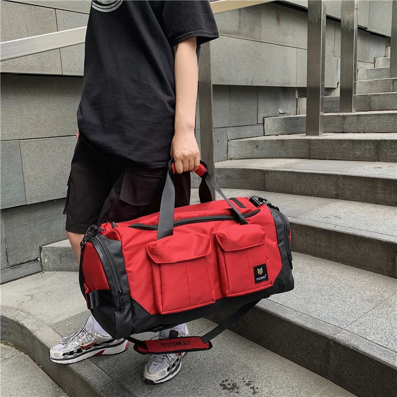 Dry and Wet Separation of Sports Training Fitness Backpack Large Capacity Waterproof Short Travel Backpack Luggage Tote Bag