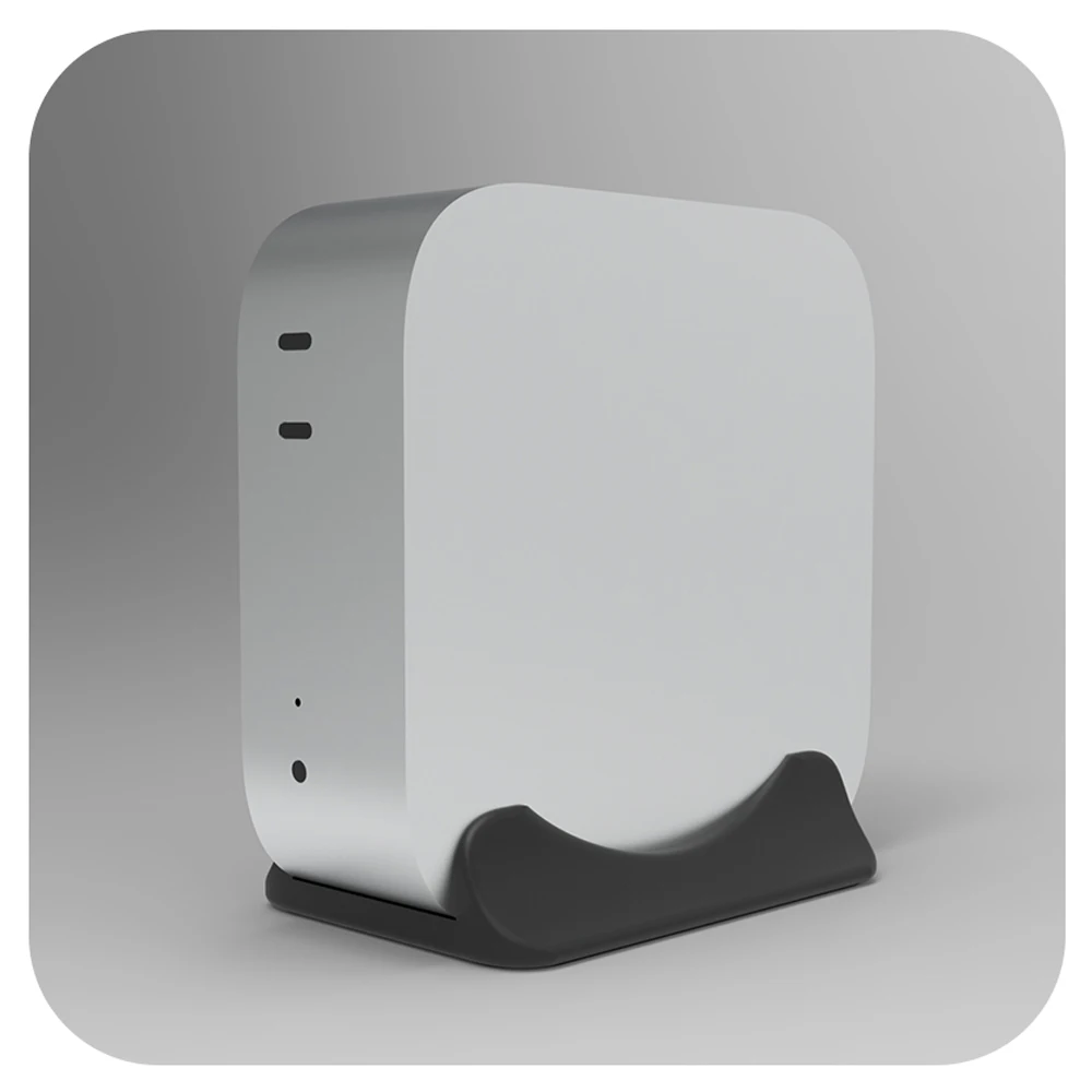 Vertical Stand for Mac Mini M4 Sturdy Anti-Slip Computer Holder Multi-function for Mac Mini 2024