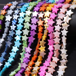 Natural Freshwater Shell Beads 6-12mm Star Shape Dyed Mother Of Pearl Shell Loose Beads for Jewelry Making Necklace Earrings