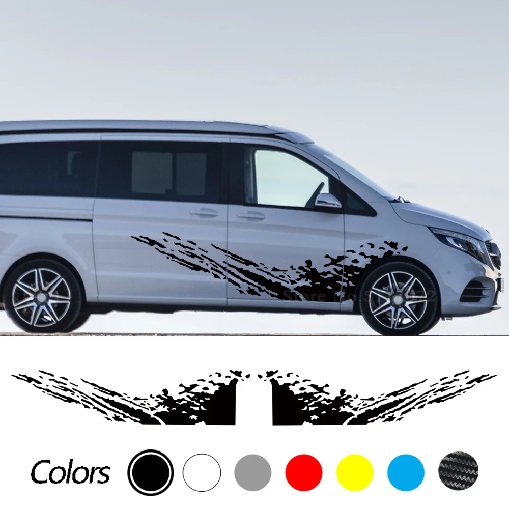 

2 шт., автомобильные виниловые наклейки для Mercedes Benz Vito Viano V Class W447 W639