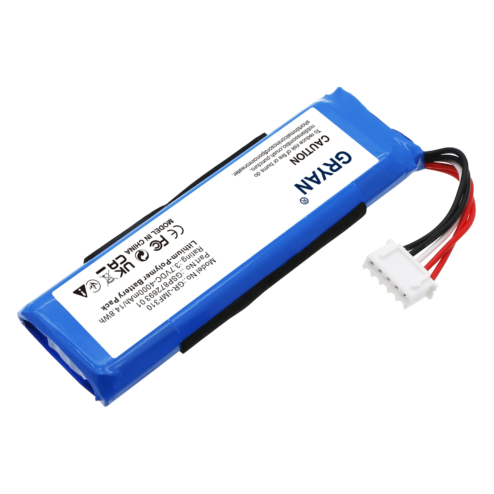 GRYAN 29.6Wh 4000mAh Speaker Battery for JBL  Flip 4 Flip 4 Special Edition GSP872693 01 GSP872693 03A P763098 03A view 4