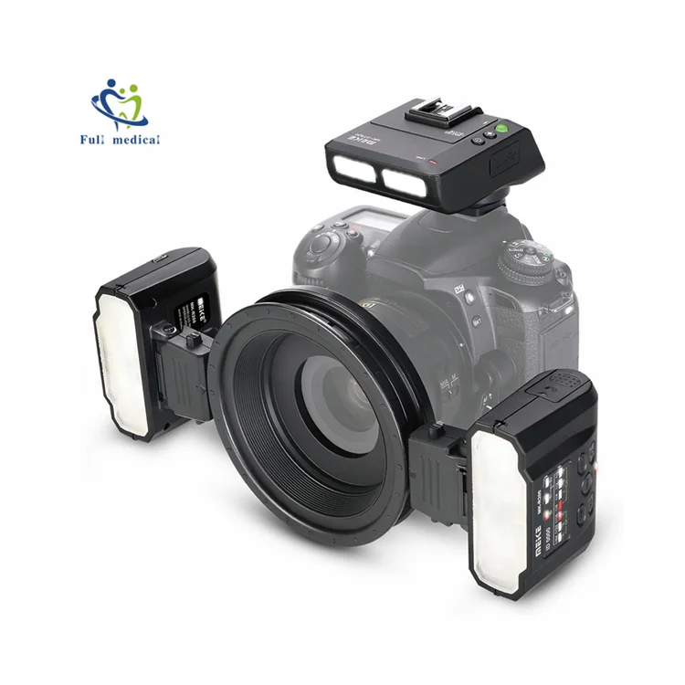 Full Medical  photography Wireless Dual Flash Speedlite Trigger Macro Photography Twin Lite Flash