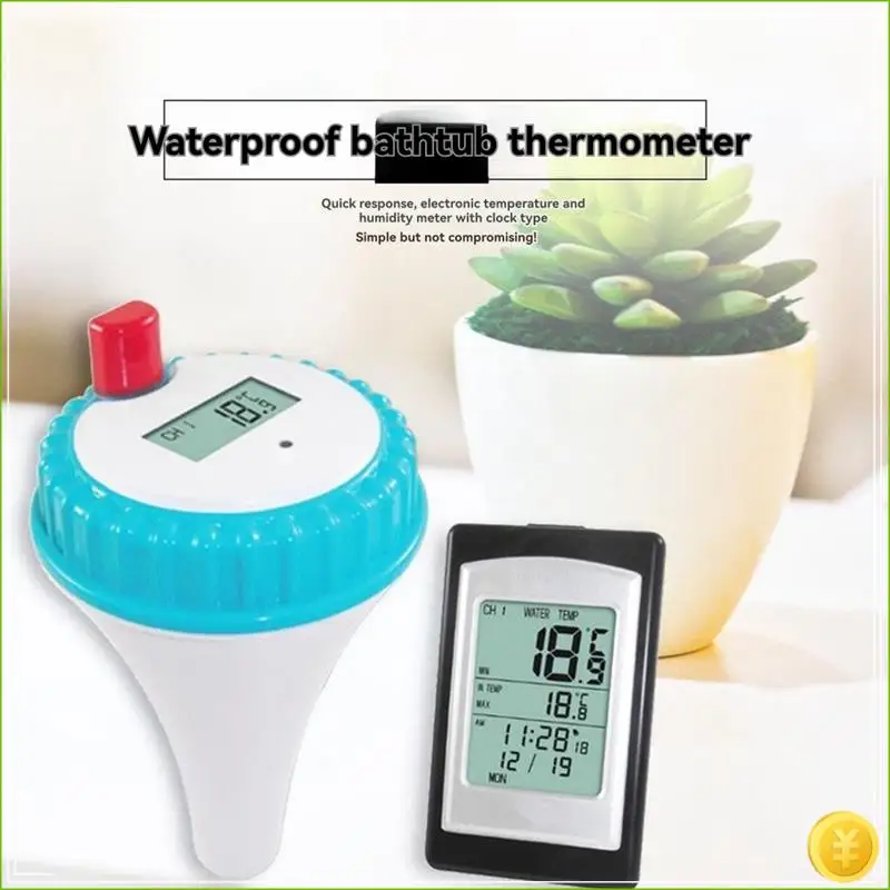 NEW-Floating Wireless Digital Pool Thermometer Water Temperature Monitor For Pools Hot Tubs Aquariums