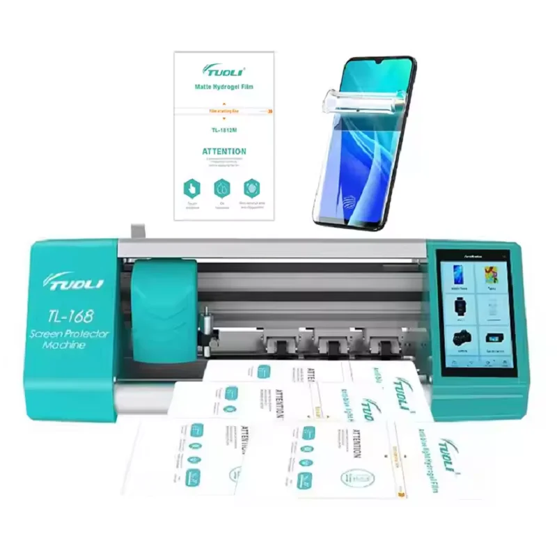 TuoLi Mobile Phone Screen Protector Cutting Machine TPU Hydrogel Film Sheet Plotter Micas Hidrogel Back Skin Cutter Machine