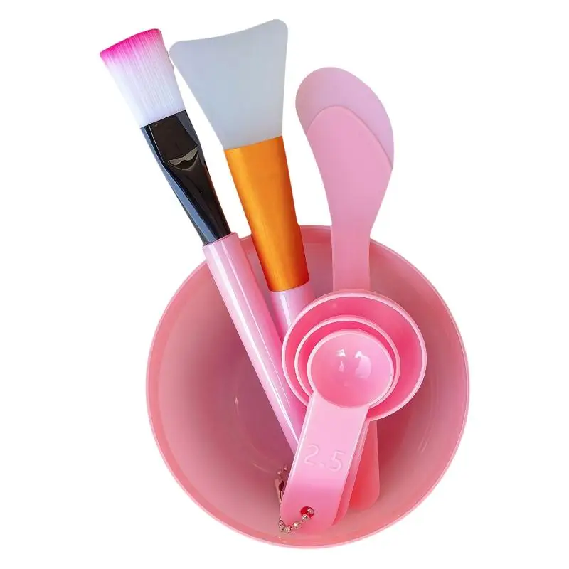 7-teiliges DIY Gesichtsmasken-Mischset: Schüssel, Spatel, Silikonpinsel und Löffel für Gesichtsmasken – Detail 10