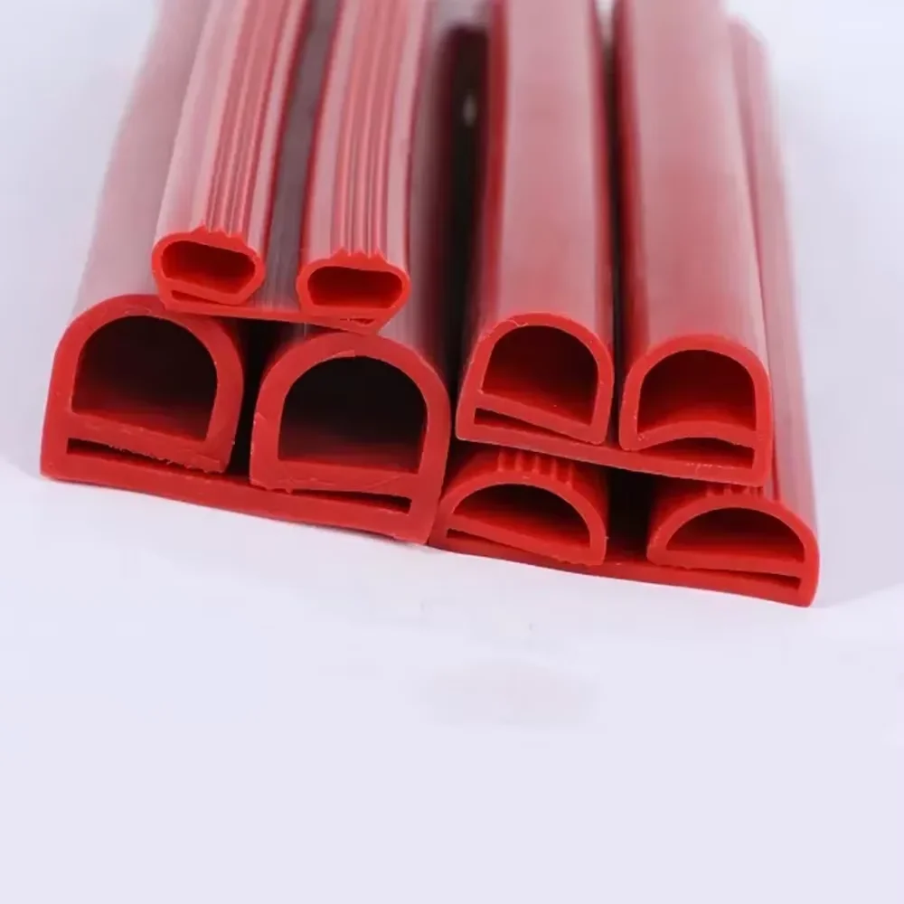 1 متر معيار شعبي مقاوم للماء مقذوف ارتفاع درجة الحرارة 200 درجة نافذة باب الفرن سيليكون المطاط ختم الشريط #6