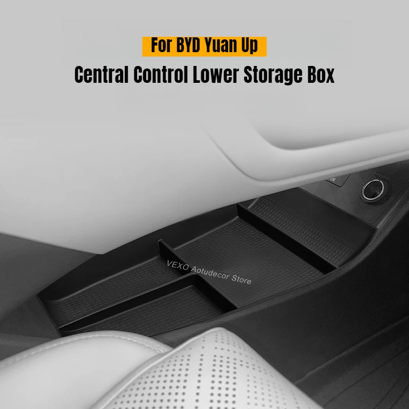 

For BYD Yuan Up ATTO 2 2024 2025 Central Control Lower Storage Box Car Organizer Tray Stowing Tidying Container Auto Accessories