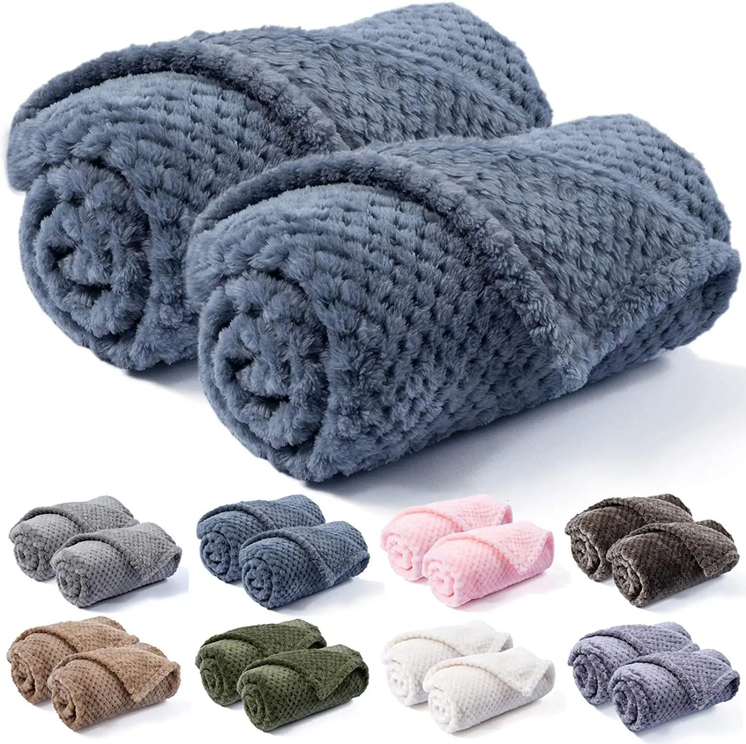 70*100cm Mini Soft Fleece Flannel Blanket Plush Solid Color Bed Covers for Sofa Bed Pets Plaid Throw Blankets