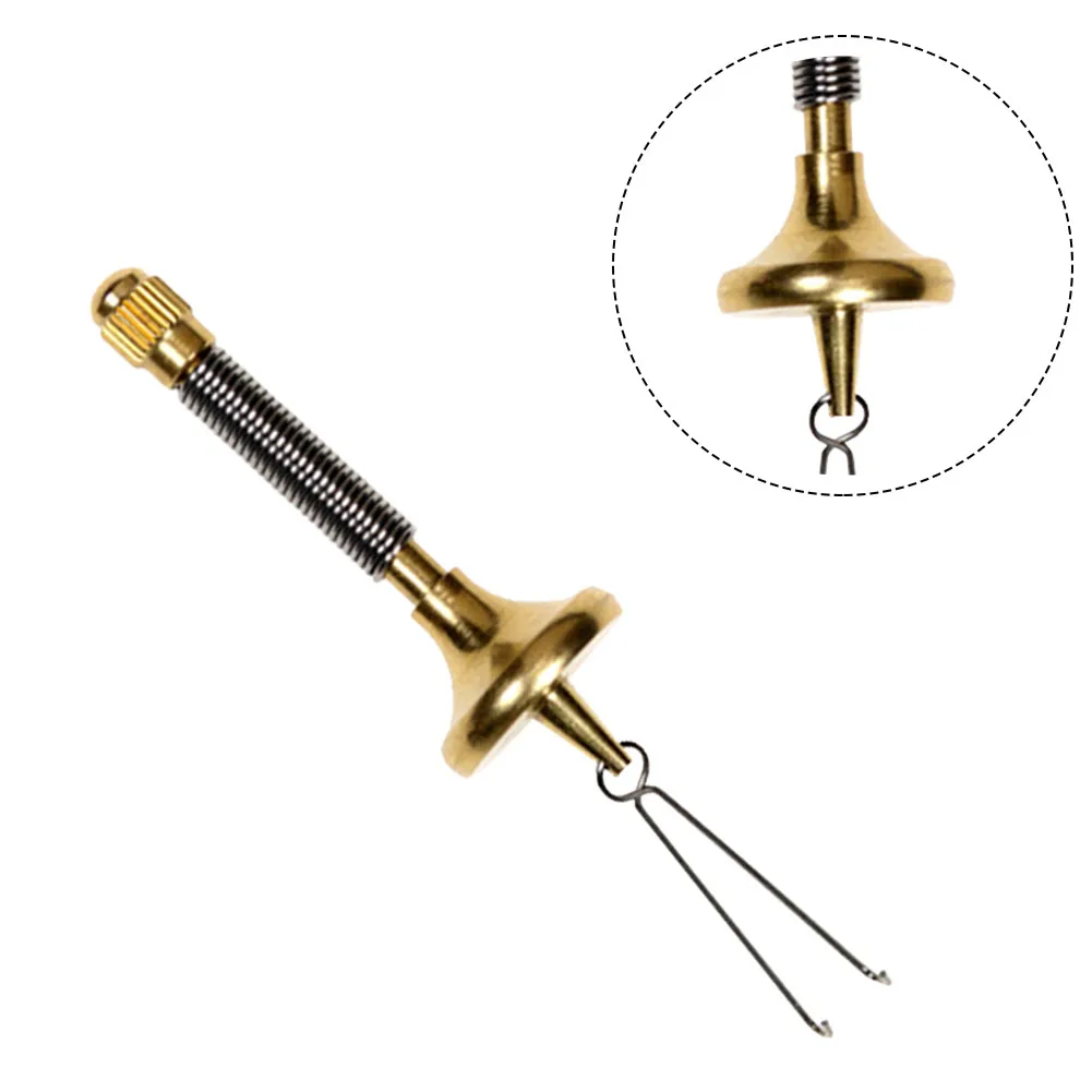 Professional Brass Fly Tying Bobbin Threader & Half Hitch Tool 9cm DIY Fishing Fly Making Accessory For Anglers Precision Lure