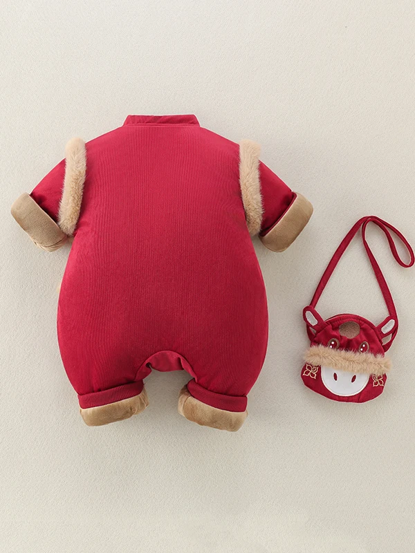 طفل السنة الجديدة الزي الملابس الشتوية Thiened قطعة واحدة دعوى للبنين والبنات Cisas ملابس الاحتفال بالعام الجديد