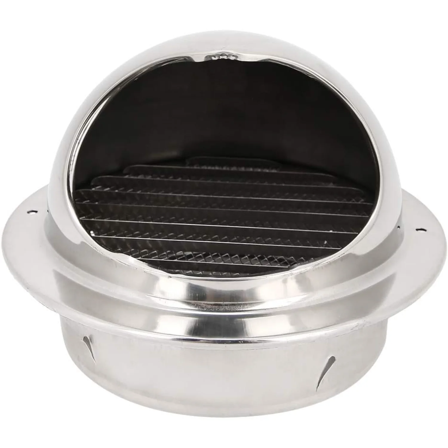 

Vent Wall Round Exhaust Hood, Household Stainless Steel Ventilator Exhaust Hood Grille Outlet Vent Accessory