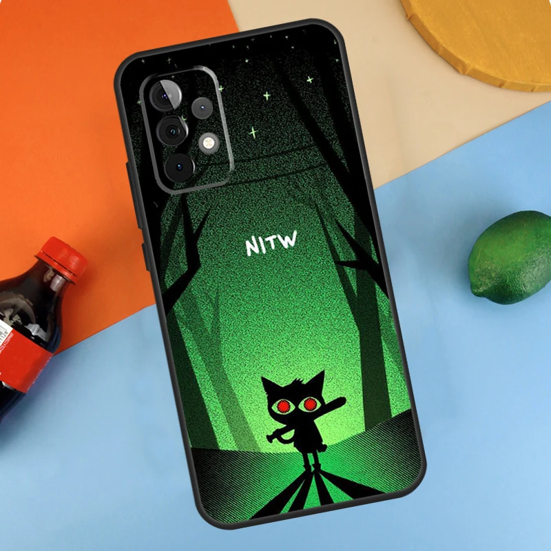 Cat Game Night In The Woods Fundas For Samsung Galaxy A54 A34 A14 A52 A32 A22 A12 A13 A23 A33 A53 A73 A51 A71 Case