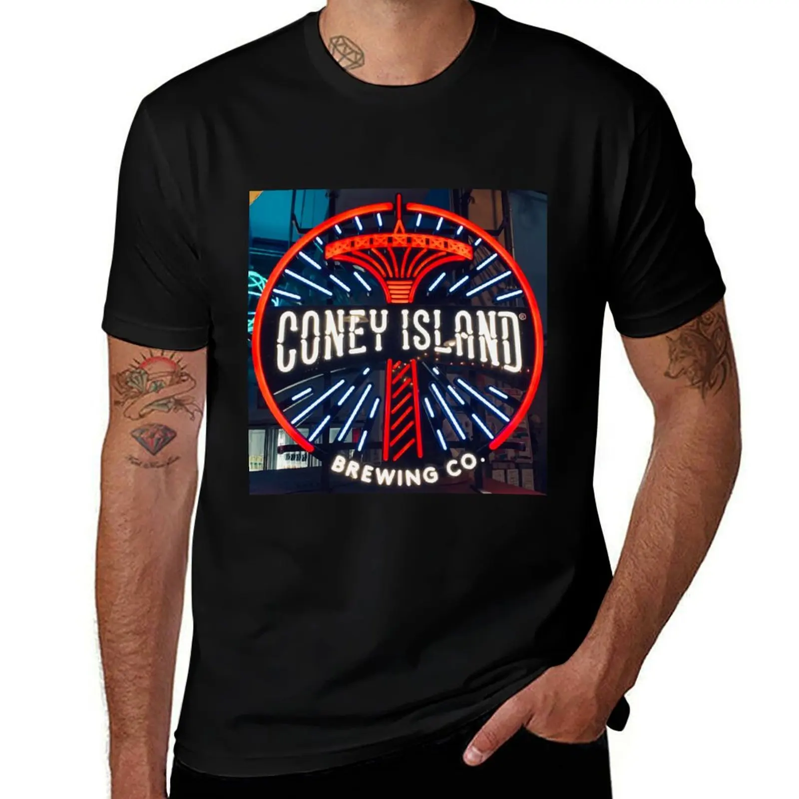 

Coney Island Brewing Company Neon Sign T-Shirt Holiday Lightweight T-Shirt