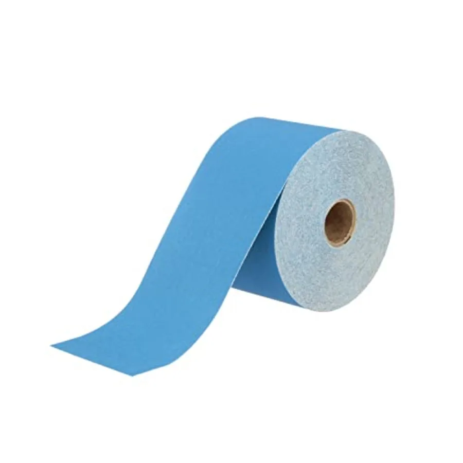 

Stikit Blue Abrasive Sheet Roll 36221 No Hole 2-/4 x 0 yd 180+ Grade Automotive Sanding Roll Sandpaper for Coating Removal Body