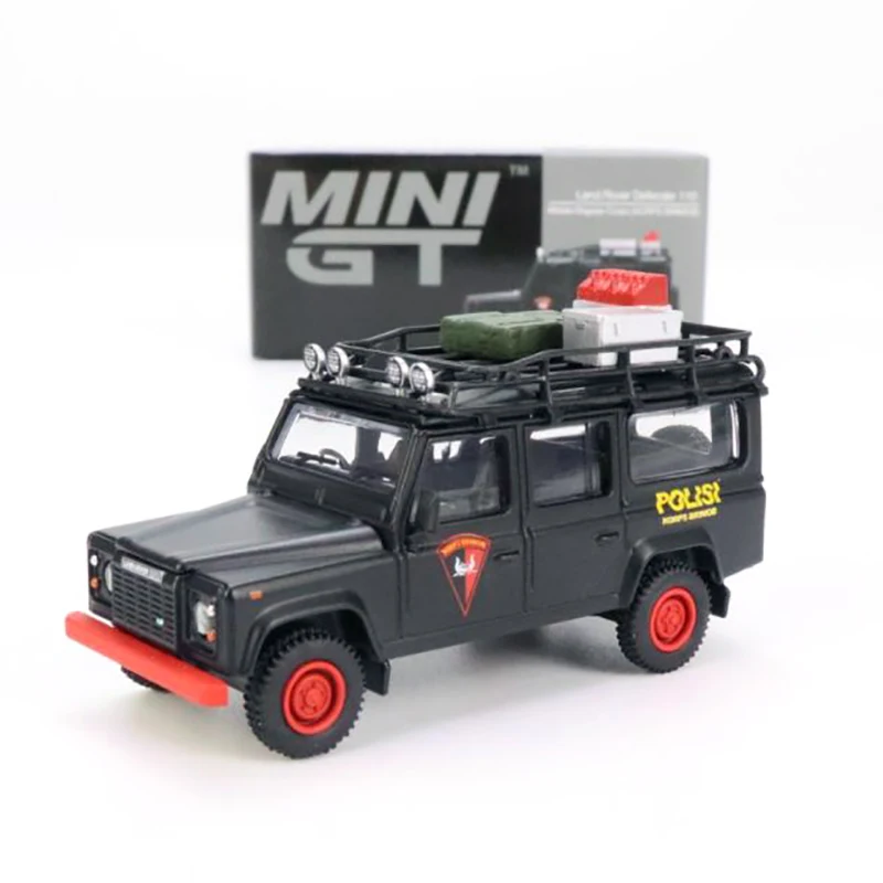 MINI GT 1:64 MINIGT 64 LandRover Defender 110 Mobile Brigade Corps MGT00522-R FIGURE MOBILE Brigade Corps (Brimob)  MGTAC22