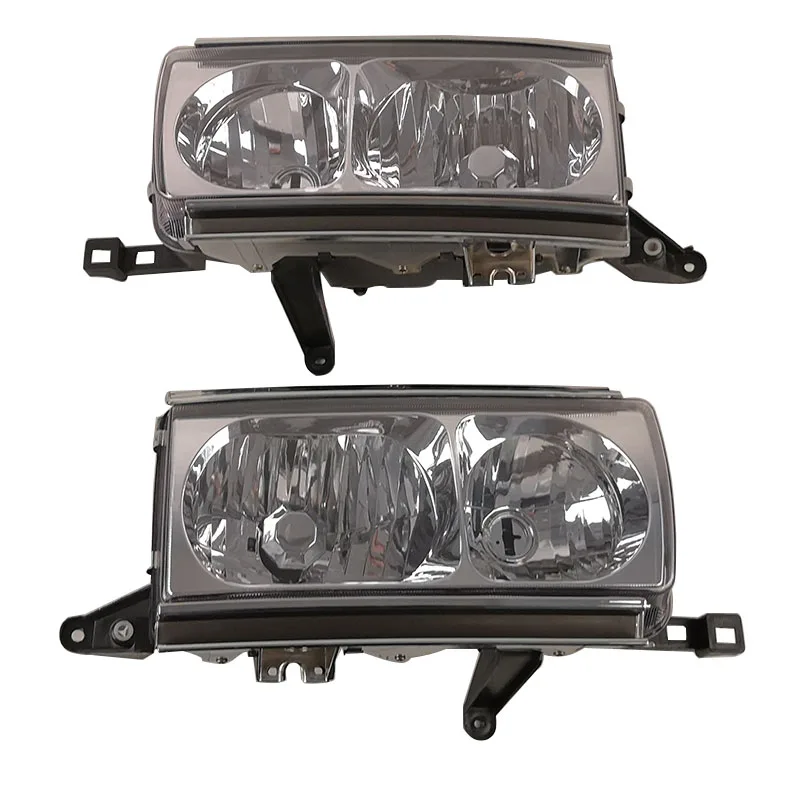 Crystal Headlight Replacement for Toyota Land Cruiser 80 Series LC80 FJ80 1990 To 1995 Pair Headlamp