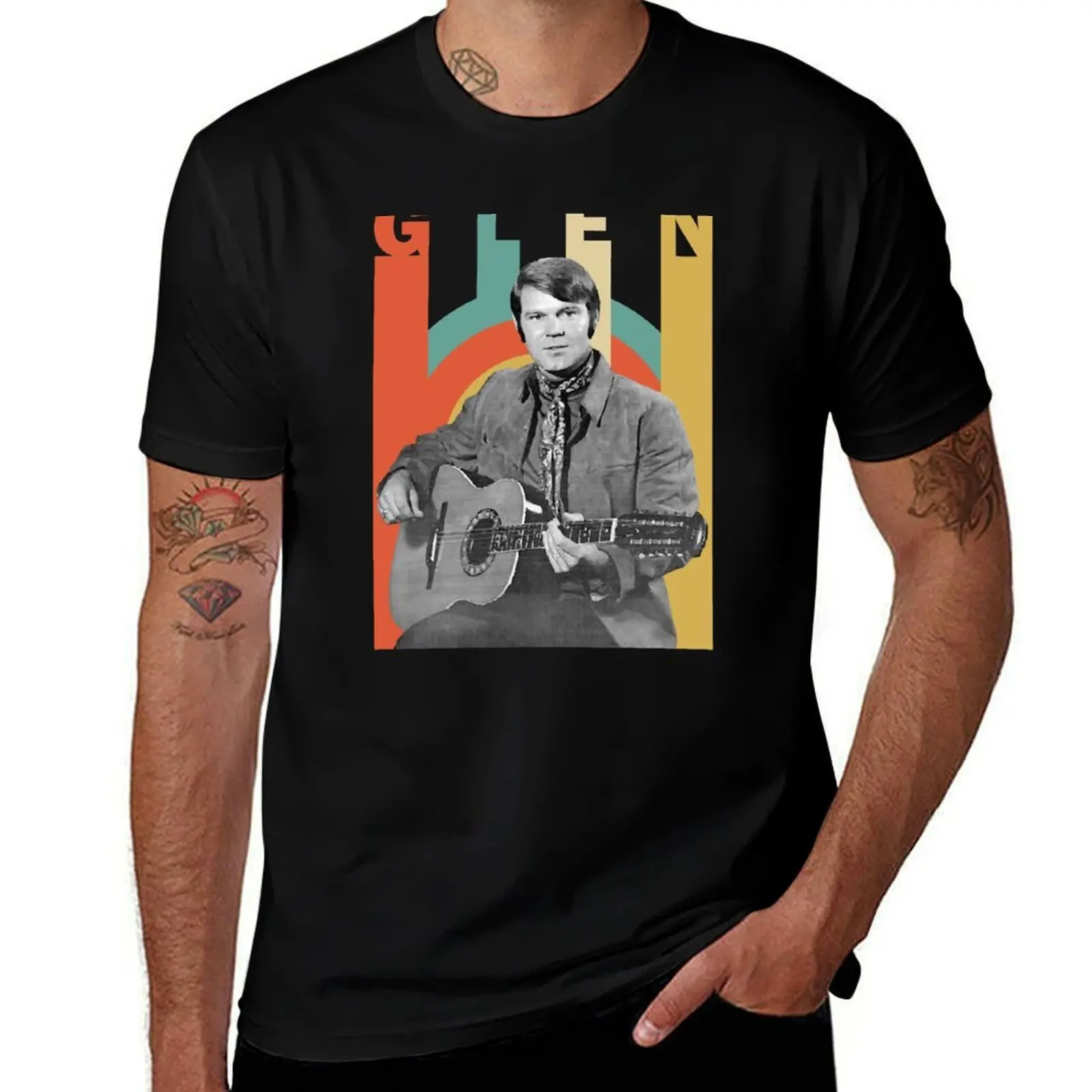 

glen campbell (orginal) T-Shirt funny gifts affliction shirts plus size tops Short sleeve tee men