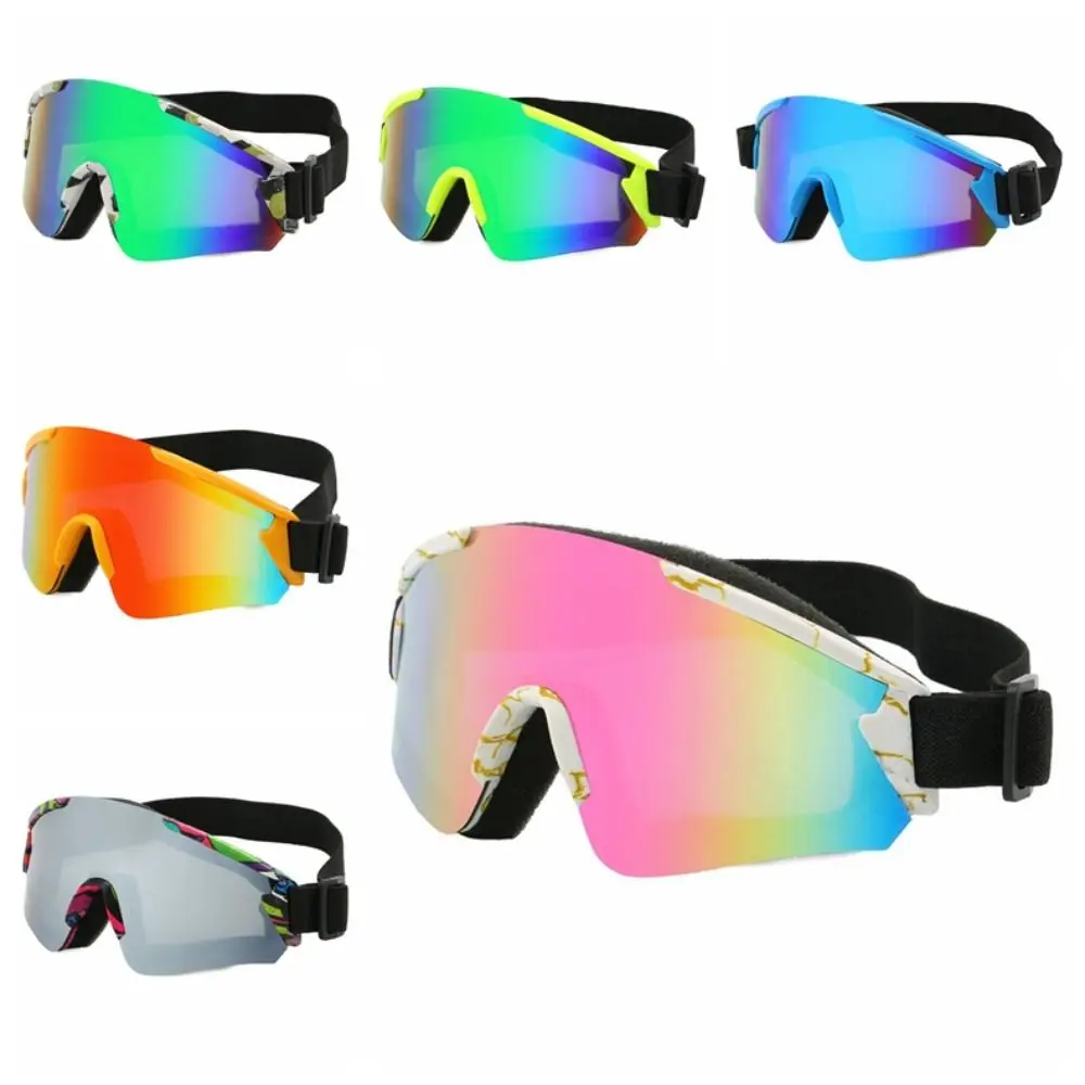 Racing Goggles Anti-Fog Ski Goggles Safety Glasses Winter Anti-Fog Glasses Universal Sand Proof Snowboard Skiing Glasses Woman