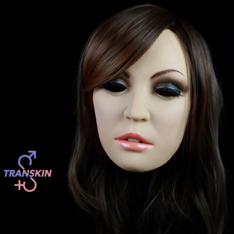 

TRANSKIN SH-6 Silicone Female Masking Beauty Realistic Painting Face Masquerade Halloween Props Lesbian Sex Doll Free Shipping