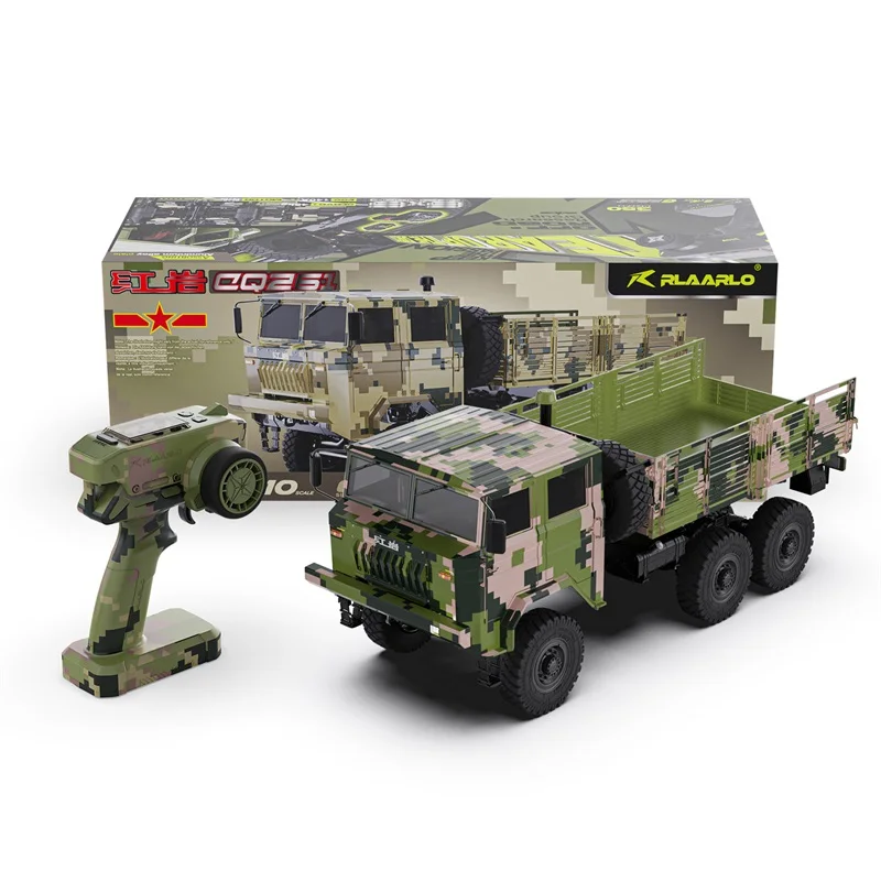 RLAARLO RC Military Truck Hongyan CQ261 1/10 Scale RC Remote Control Car RTR Off Road Climbing Simulation Model Vehicle