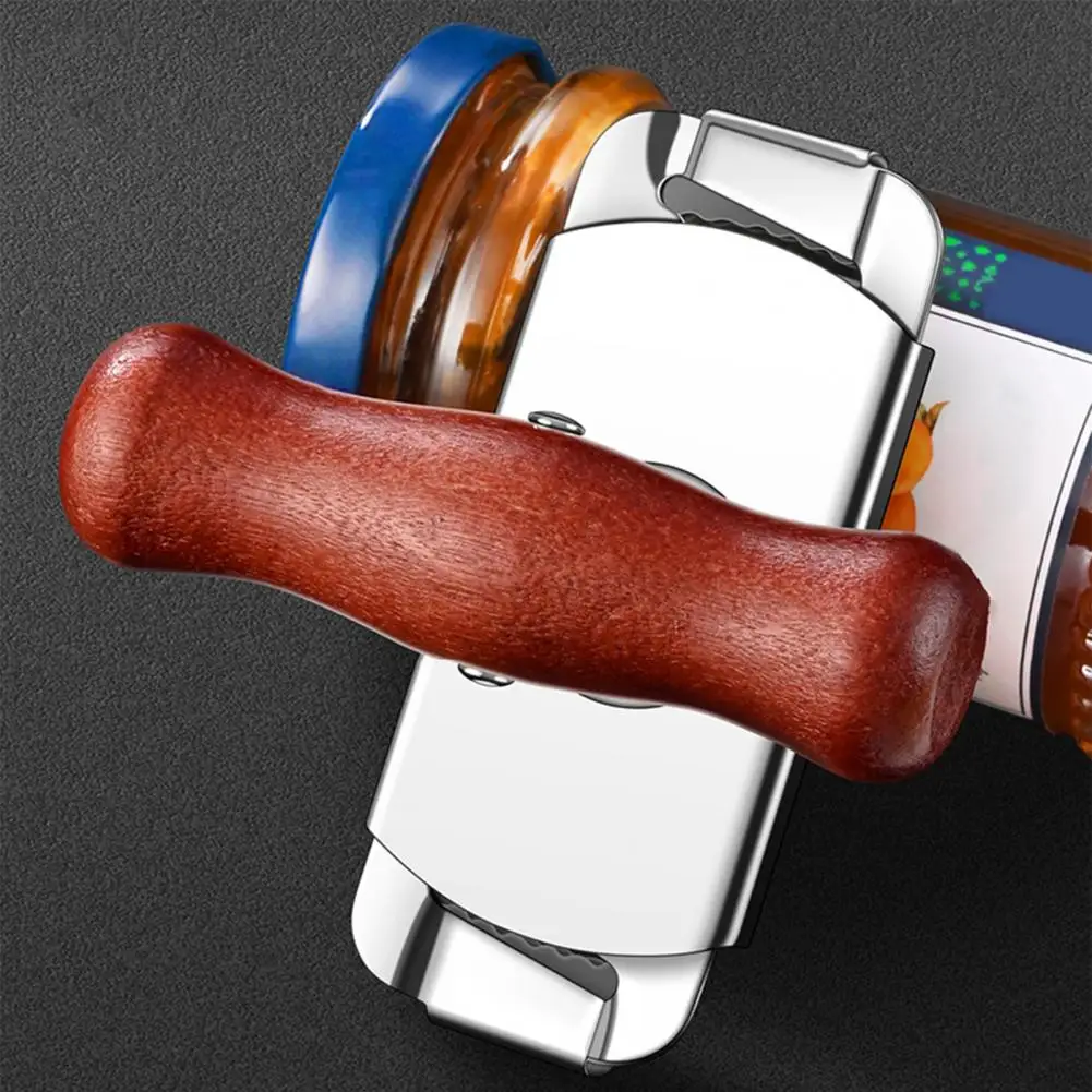 Bottle Opener Beer Opener Adjustable Stainless Steel Jar Opener for Hands Heavy Duty Bottle Cap Remover Tool Easy for Seniors