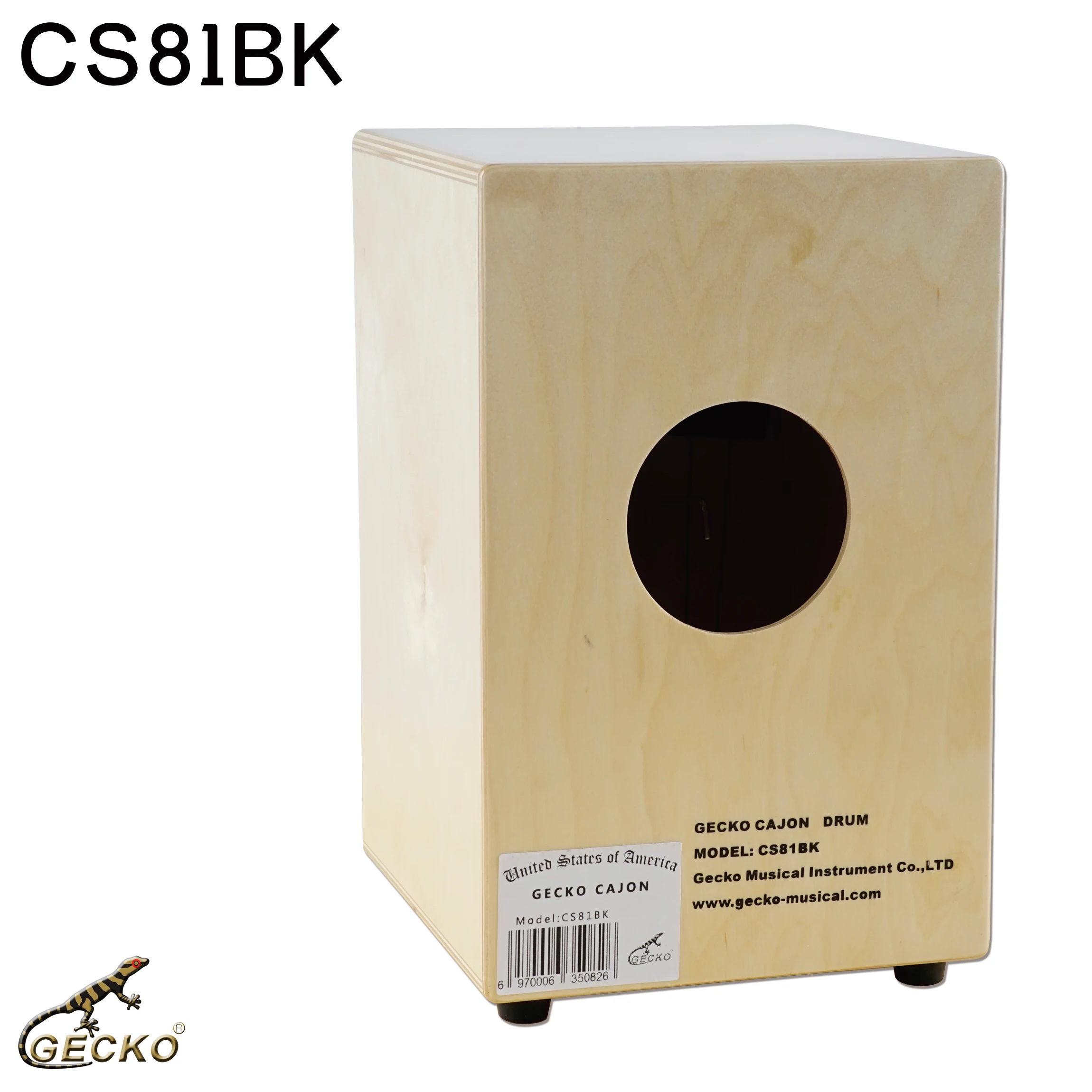 ألوان قابلة للتخصيص أبو بريص CS81Bk الأكثر شعبية للأطفال صندوق كاجون طبل خشب البتولا أسود اللون صندوق قرع وترية سلسلة فولاذية