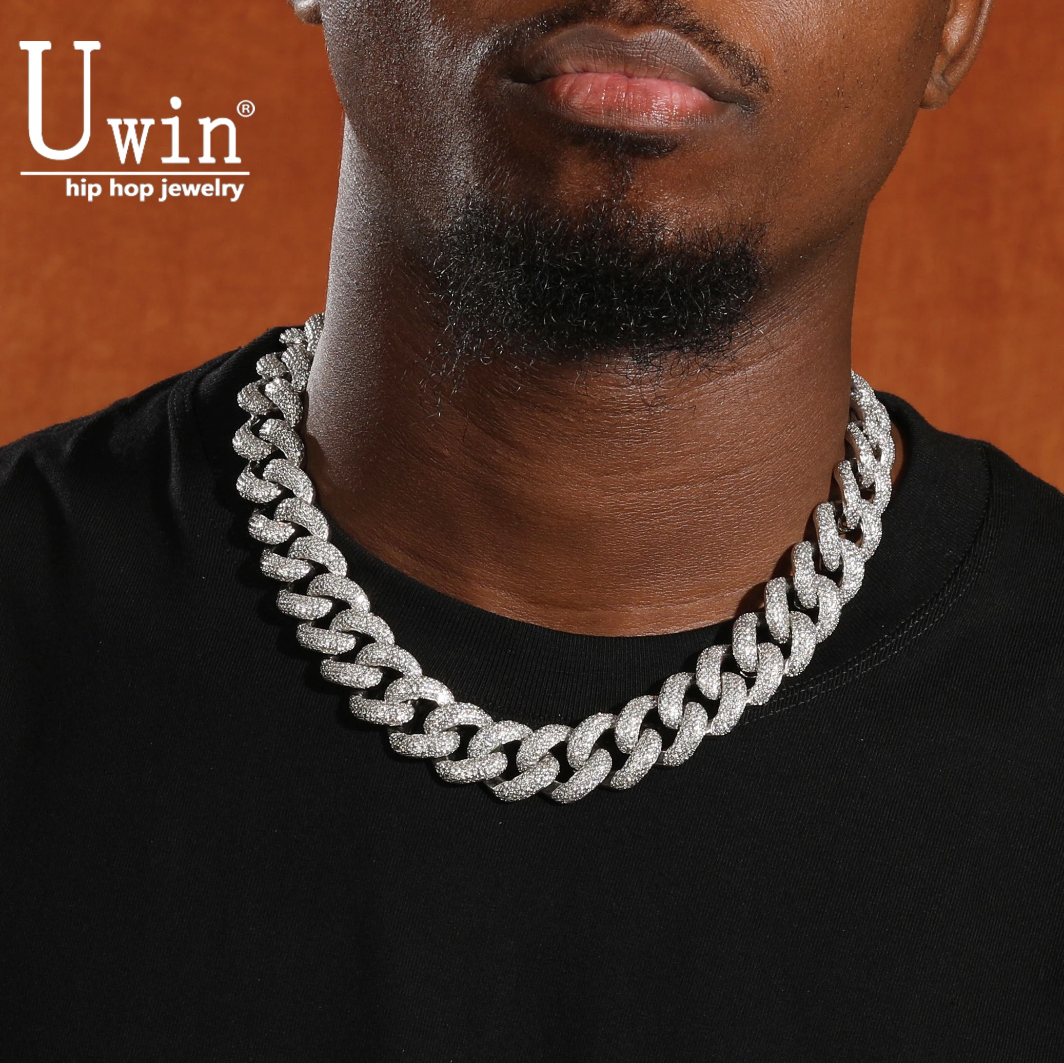 

Uwin 18 мм тяжелый пузырь Майами кубинская цепочка ожерелье полный микроасфальтированный браслет из кубического циркония модные ювелирные изделия в стиле хип-хоп