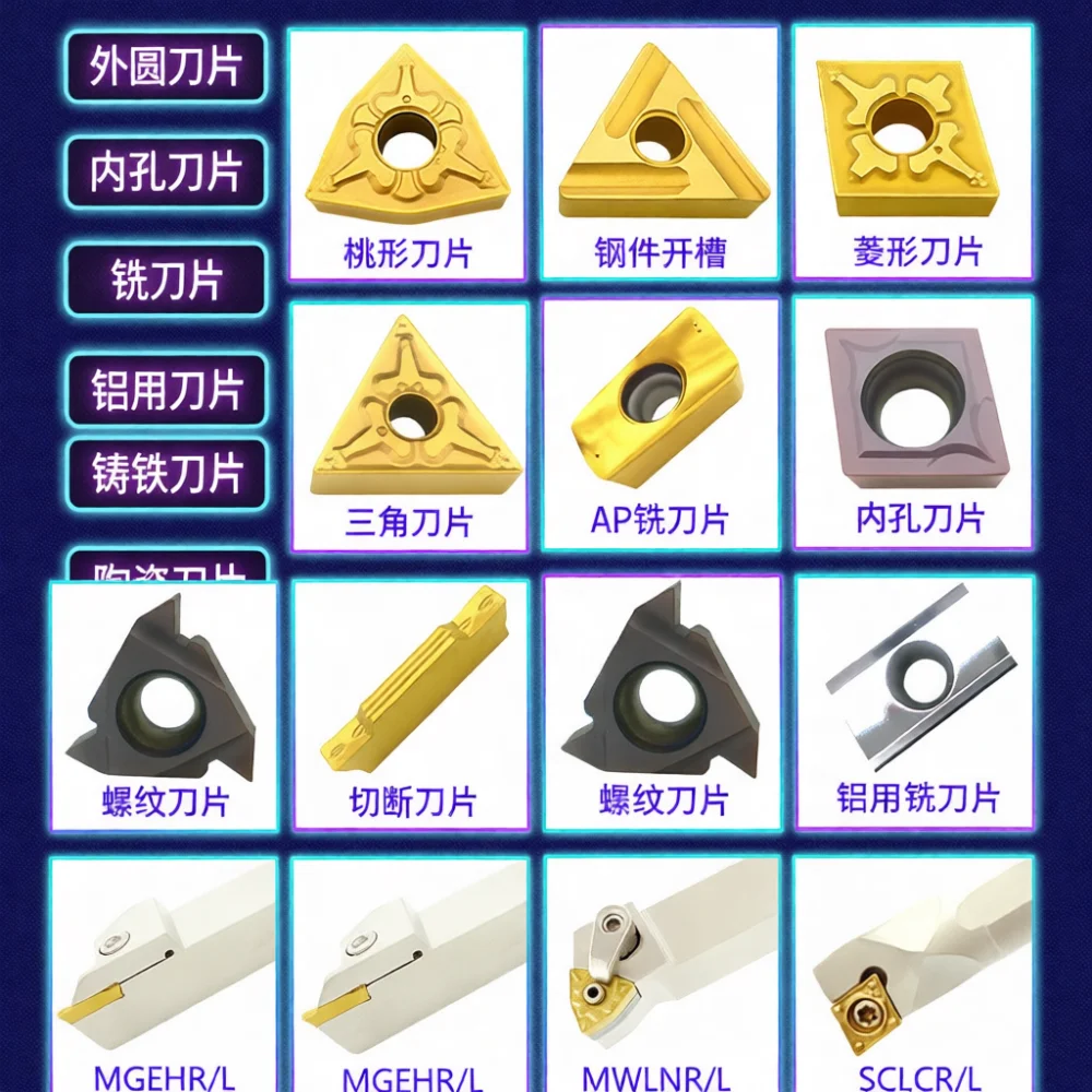 Turning Insert Shim For CNC Lathe Holder Tungsten Alloy Support Plate Milling Cutter Positioning Seat Metal Machining Tool