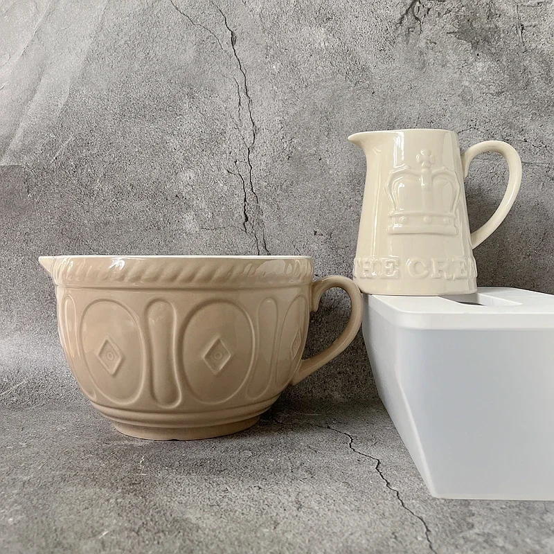 Veteran ceramic baking supplies, set cup cooking measuring bowl kitchen utensils storage bucket