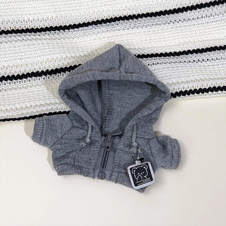 Für Labubu Cloth Big Into Energy Serie Lässiger Hoodie Grau-Schwarzer Anzug Modischer Sweatshirt-Jacke Niedliches Outfit Geschenke – Detail 7