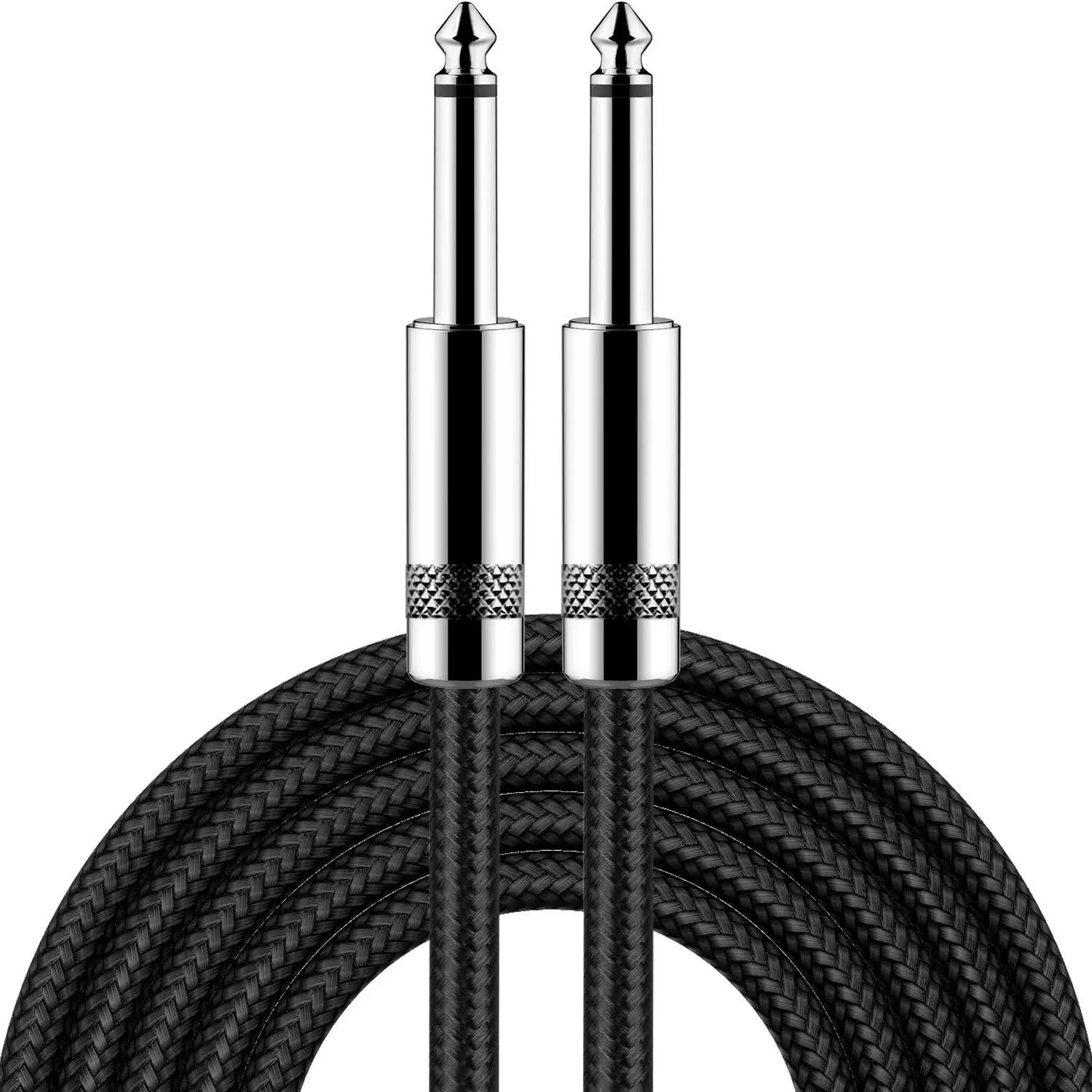 1/4 Inch Straight Instrument Cable 6.35mm To 6.35mm Stereo Audio Professional Guitar Cable for Guitar Bass Amplifier Keyboard
