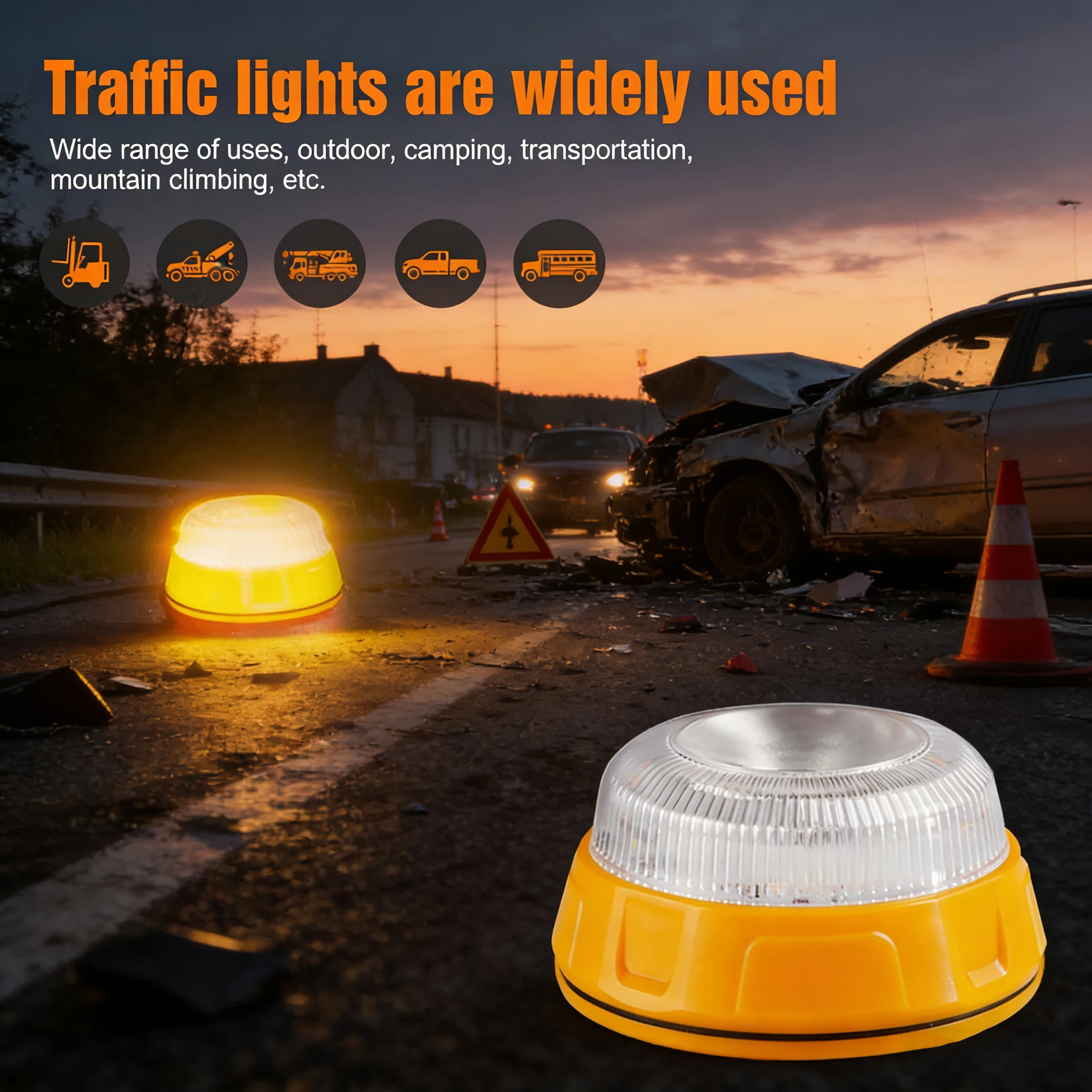 اسبانيا سيارة اللازمة ضوء الطوارئ إشارة V16 Homologated المعتمدة منارة ضوء قابلة للشحن المغناطيسي التعريفي StrobeLight