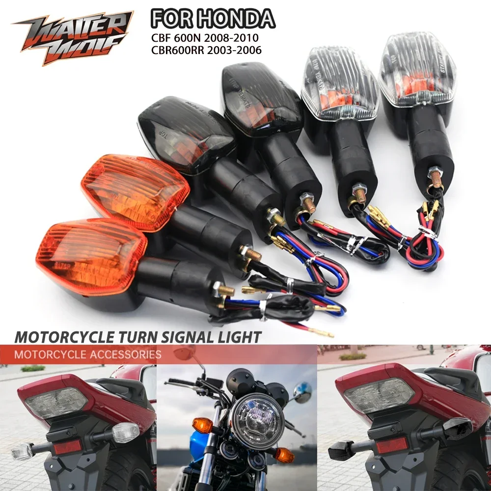 Luz de señal de giro para HONDA CBR 900RR 919 929 954 1000 RR/XX VTR 250 XL700V CBF 600N 600 F/F3/F4/F4I lámpara intermitente para motocicleta