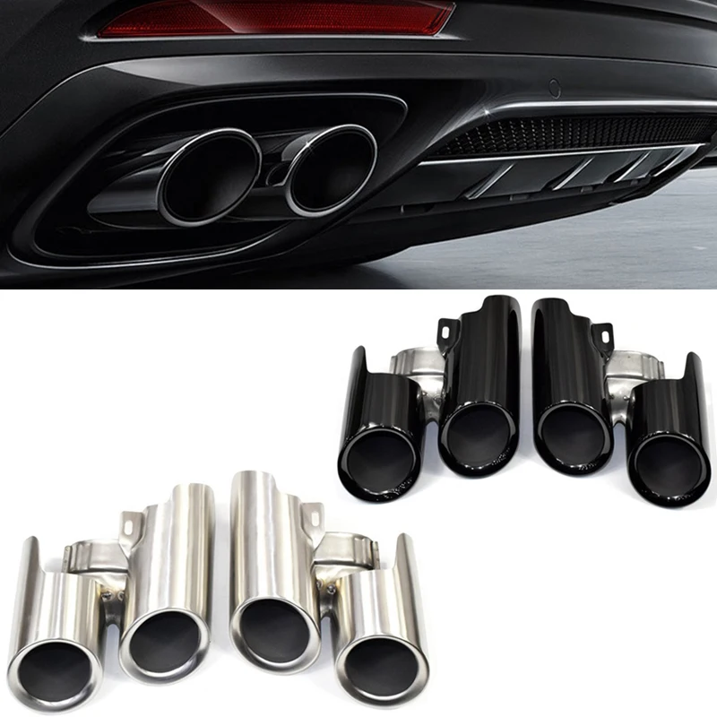 

For Porsche Macan S GTS 2013-2022 Exhaust Systems Muffler Tip Pipe escape automotive exhaust diffuser accessories for vehicles