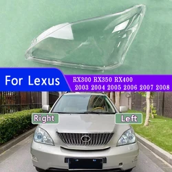 Per Lexus RX300 RX350 RX400 2003 2004 2005 2006 2007 2008 copertura trasparente faro Lampshdade faro Shell lente Plexiglass